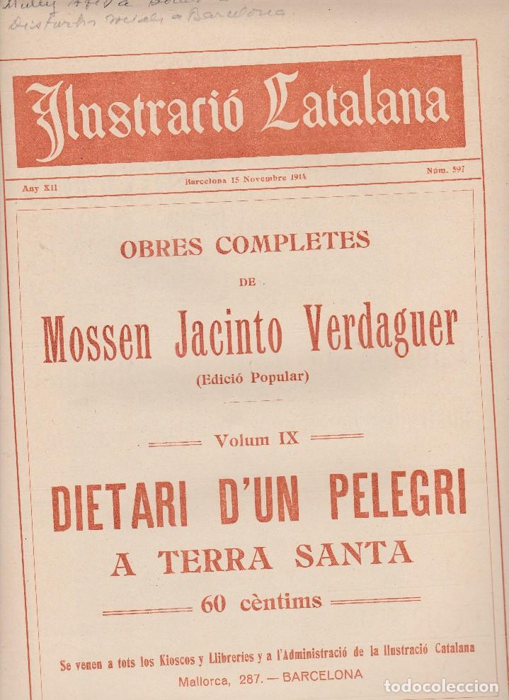 Collectionnisme de Revues et Journaux: Ilustraci&oacute; Catalana 1914 n&ordm; 597 Barcelona Actualitat Barcelona