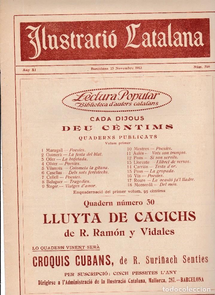 Collectionnisme de Revues et Journaux: Ilustraci&oacute; Catalana 1913 n&ordm; 546 Barcelona Decoraci&oacute; sala Sant Jordi Trafech en lo port de Barcelona