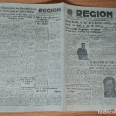 Coleccionismo de Revistas y Periódicos: DIARIO LA REGIÓN OVIEDO ABRIL 1939 GARCIA MORATO, RESTOS JOSE ANTONIO FALANGE, CALVO SOTELO. Lote 129294967