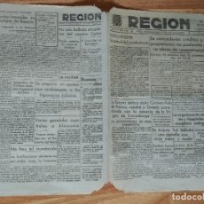 Coleccionismo de Revistas y Periódicos: DIARIO LA REGIÓN OVIEDO MAYO 1939 CARMEN POLO EN COVADONGA, CADAVER CAPITÁN CORTES. Lote 129295563