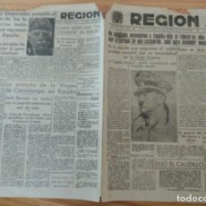 Coleccionismo de Revistas y Periódicos: DIARIO LA REGIÓN OVIEDO JUNIO 1939 LEGIÓN CONDOR, MILLAN ASTRAY EN LISBOA, TESORO NACIONAL.. Lote 129304619