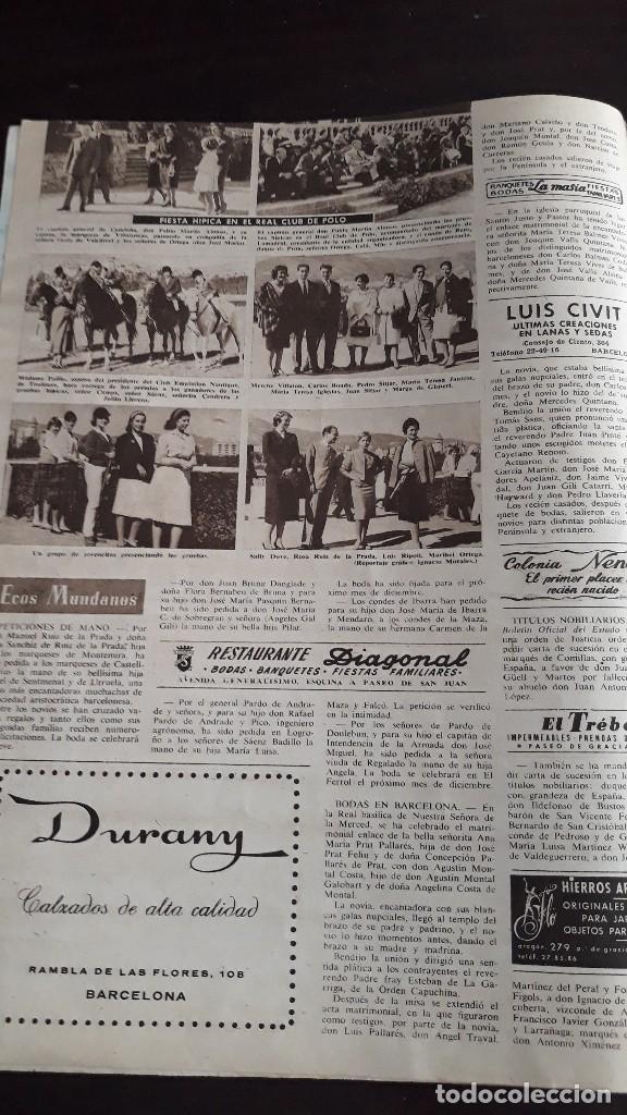 Coleccionismo de Revistas y Peri&oacute;dicos: 1958 fiesta hipica en el club de polo