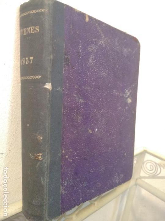 Coleccionismo de Revistas y Peri&oacute;dicos: 12 revistas j&oacute;venes encuadernadas 1957