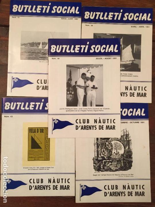 Coleccionismo de Revistas y Peri&oacute;dicos: Antiguas 5 revista / revistas Club N&agrave;utic d'Arenys de Mar butllet&iacute; social a&ntilde;o 1991