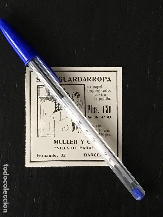 Coleccionismo de Revistas y Peri&oacute;dicos: RECORTE PRENSA REVISTA PUBLICIDAD ANUNCIO - A&Ntilde;O 1926 - SACO GUARDARROPA MULLER Y CIA - 6,5x6,5