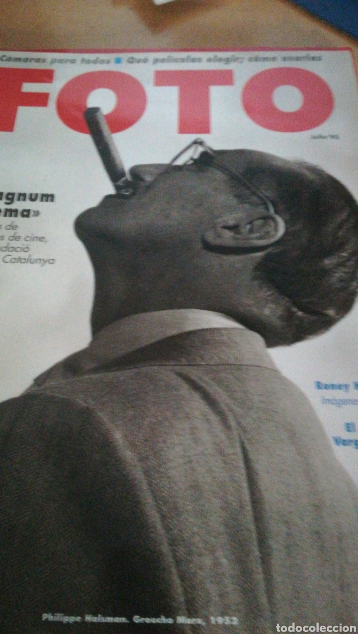 Coleccionismo de revistas y peri&oacute;dicos: Revista foto julio 1995 groucho Marx magnum cinema