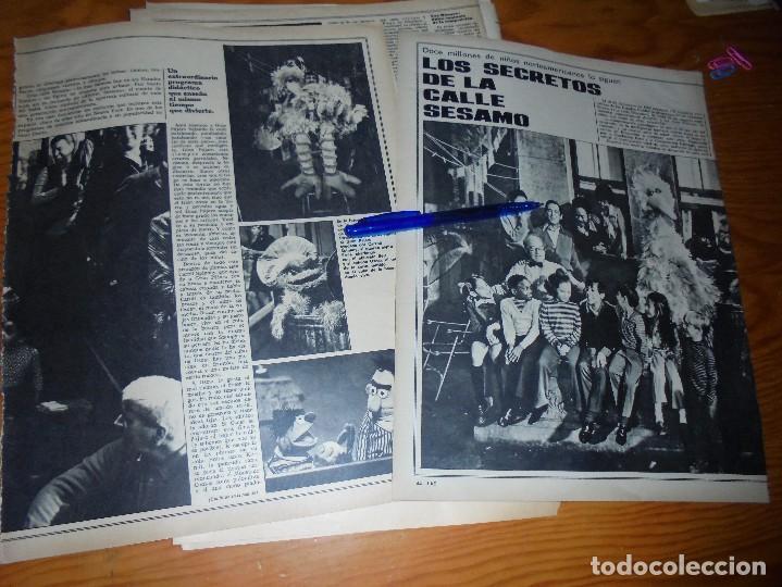 Coleccionismo de Revistas y Peri&oacute;dicos: RECORTE PRENSA : LOS SECRETOS DE  BARRIO SESAMO.  ACTUALIDAD, OCTBRE 1970