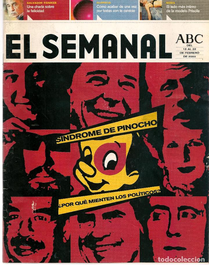 Coleccionismo de Revistas y Peri&oacute;dicos: EL SEMANAL DE ABC. N&ordm; 799. 22 FEBRERO 2003.  (ST/MG/BL4)