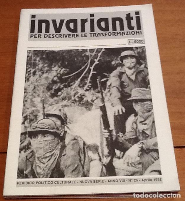 Collectionnisme de Revues et Journaux: Invarianti, n&ordm; 26, 1995. Peridico pol&iacute;tico culturale. Per descrivere le trasformazioni. Italia