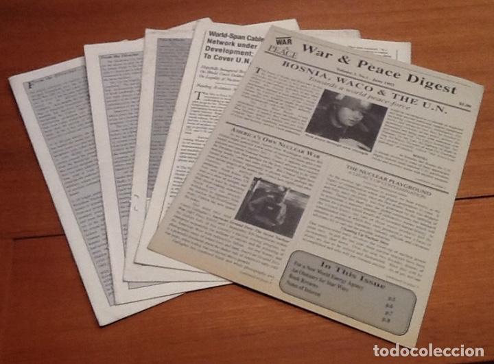Coleccionismo de revistas y peri&oacute;dicos: War & peace digest, vol. 3, No 1,4,5,6,7 1993-1995