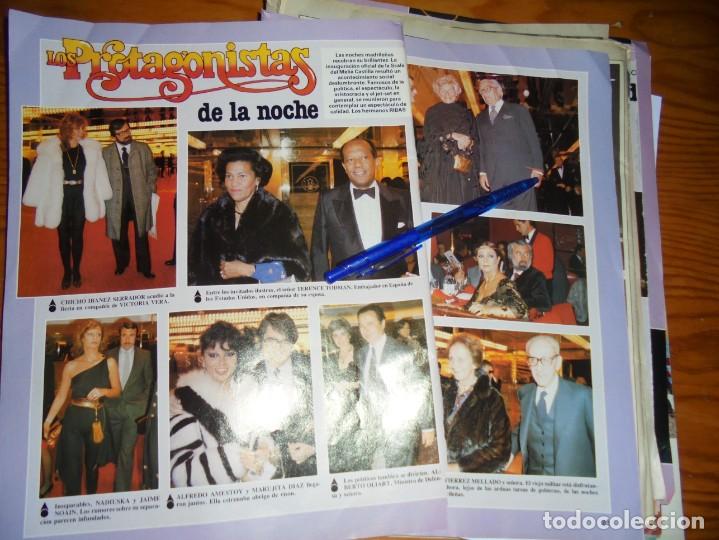 Coleccionismo de revistas y peri&oacute;dicos: RECORTE  PRENSA :  PROTAGONISTAS DE LA NOCHE : SARA MONTIEL Y PEPE TOUS. PROTAGONISTAS, DCBRE 1981