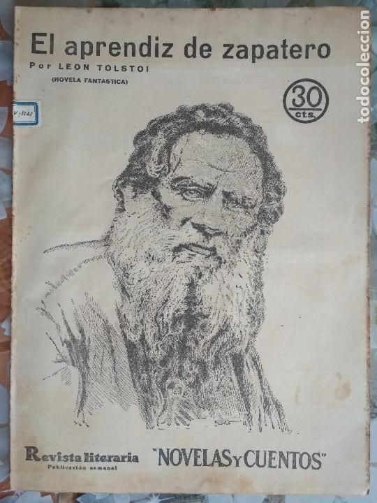 Coleccionismo de Revistas y Peri&oacute;dicos: REVISTA LITERARIA, NOVELAS Y CUENTOS, EL APRENDIZ DE ZAPATERO POR LEON TOLSTOI, N&ordm; 363, A&Ntilde;O 1935
