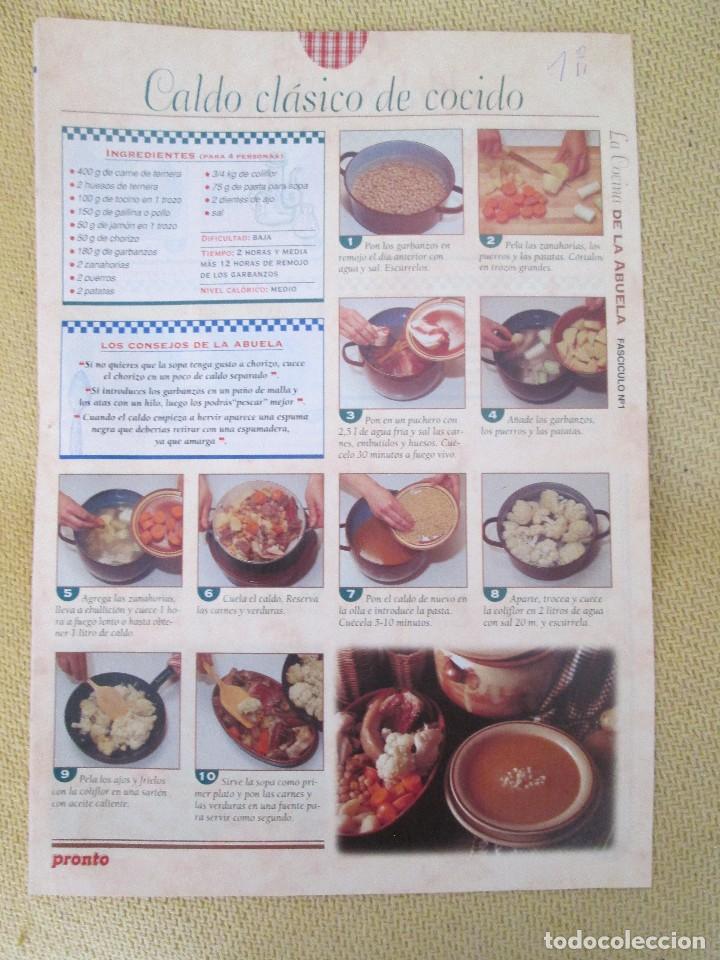 Coleccionismo de revistas y peri&oacute;dicos: LA COCINA DE LA ABUELA FASCICULO 1