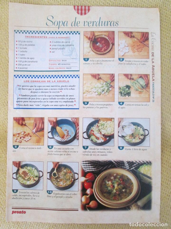 Coleccionismo de revistas y peri&oacute;dicos: LA COCINA DE LA ABUELA FASCICULO 25