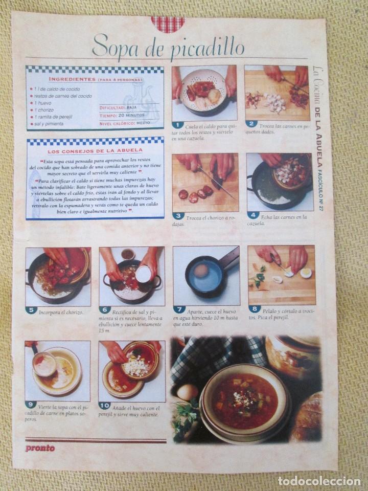 Coleccionismo de Revistas y Peri&oacute;dicos: LA COCINA DE LA ABUELA FASCICULO 27