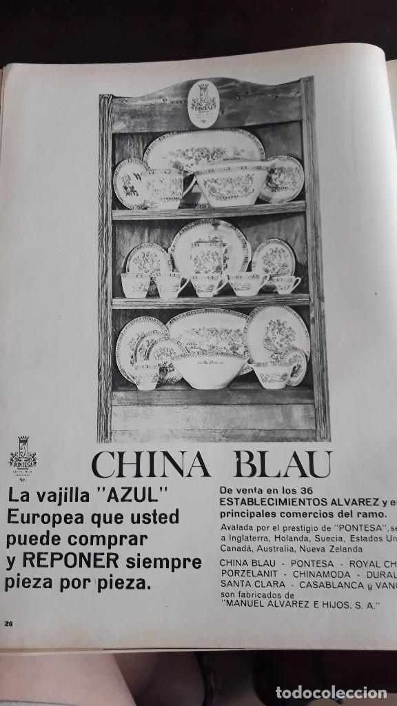 Coleccionismo de Revistas y Peri&oacute;dicos: ANUNCIO LA VAJILLA AZUL CHINA BLAU  1966