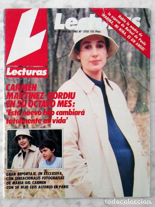 Coleccionismo de revistas y peri&oacute;dicos: LECTURAS - 1985 - CARMEN MART&Iacute;NEZ-BORDI&Uacute;, ORNELLA MUTI, SILVIA MUNT, AGUST&Iacute;N PANTOJA, ESTEFAN&Iacute;A