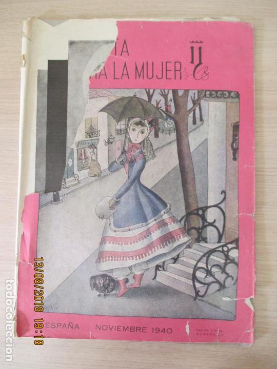 Colecionismo de Revistas e Jornais: REVISTA PARA LA MUJER. N&Uacute;MERO 34. ESPA&Ntilde;A. NOVIEMBRE 1940. SUMARIO EN FOTOS