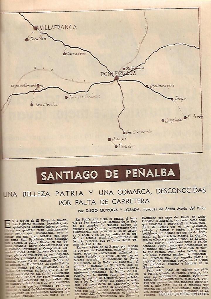 Collection Magazines and Newspapers: A&Ntilde;O 1957 PASO GIBRALTAR PROYECTO GALLEGO HERRERA SANTIAGO DE PE&Ntilde;ALBA MONTEFURADO EL BIERZO COMMODORE