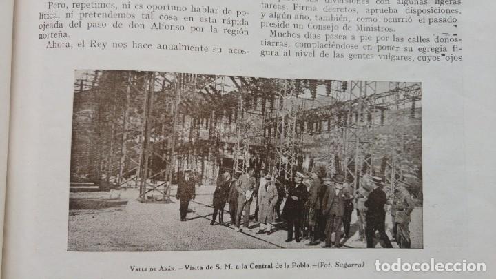 Sammeln von Zeitschriften und Zeitungen: ALFONSO XIII VIAJE LA VALL D'ARAN CAMARASA LA POBLA TORTOSA BARCELONA VALLE DE ARAN 2 HOJAS 1927