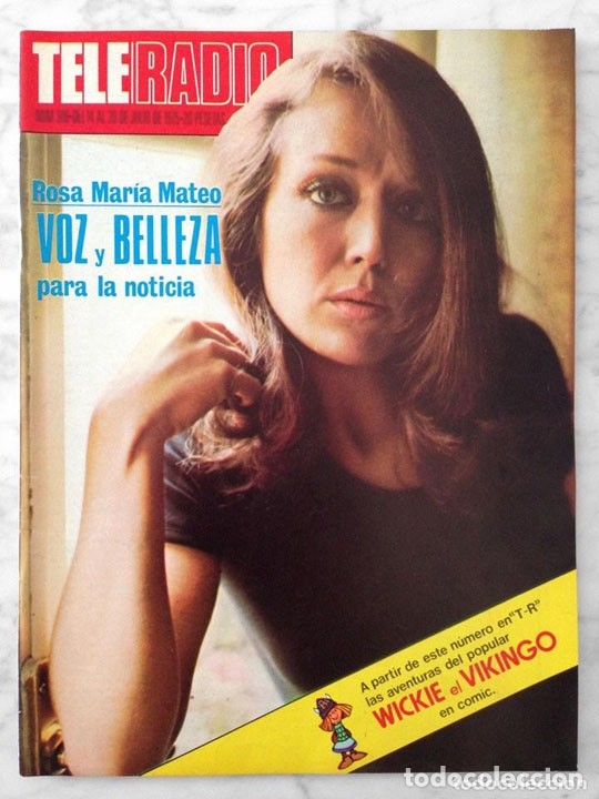 Coleccionismo de Revistas y Peri&oacute;dicos: TELE-RADIO - 1975 - ROSA MAR&Iacute;A MATEO, ROC&Iacute;O D&Uacute;RCAL, MAR&Iacute;A KOSTI, DON LURIO, MAR&Iacute;A LUISA SAN JOS&Eacute;