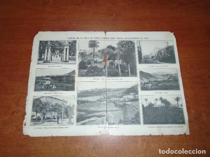 Collectionnisme de Revues et Journaux: RETAL PRENSA 1911: GRAN CANARIA. C&Aacute;DIZ (HOSPITAL MORA Y EMBARQUE DEL REY). TEATRO, EL RECLUTA.