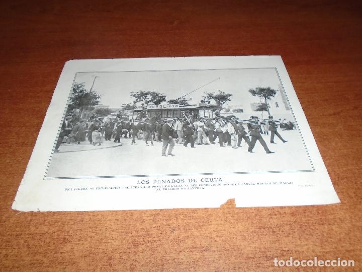 Coleccionismo de Revistas y Peri&oacute;dicos: RETAL PRENSA 1911 CUERDA DE PRESOS DE CEUTA CONDUCIDOS DE CARCEL MODELO DEMADRID A SANTO&Ntilde;A CANTABRIA