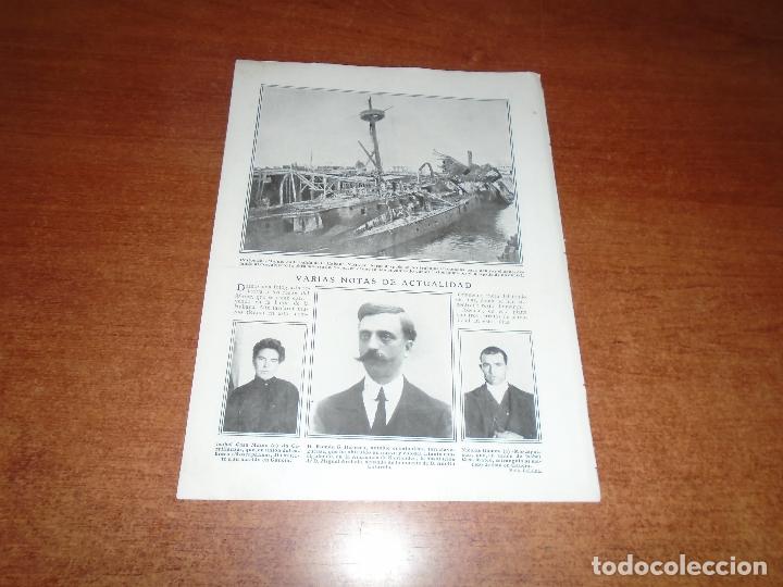 Coleccionismo de Revistas y Peri&oacute;dicos: RETAL PRENSA 1911 RESTOS DEL MAINE (CUBA) REFLOTADOS. CASO GAUC&Iacute;N. CRIMINALISTA TORRELAVEGA. FRANCIA