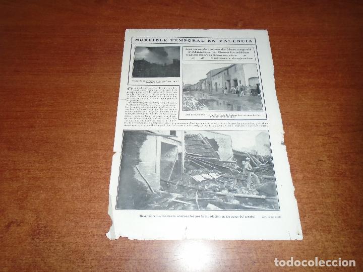 Coleccionismo de Revistas y Peri&oacute;dicos: RETAL PRENSA 1911 TEMPORAL EN VALENCIA. MASAMAGRELL Y ALM&Aacute;CERA.