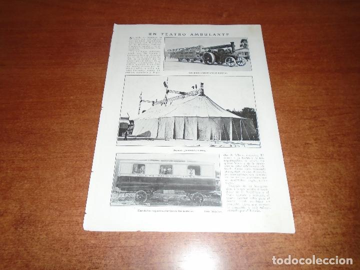 Coleccionismo de Revistas y Peri&oacute;dicos: RETAL PRENSA 1911 TEATRO AMBULANTE DE MR. GEMIER. EN PAR&Iacute;S.