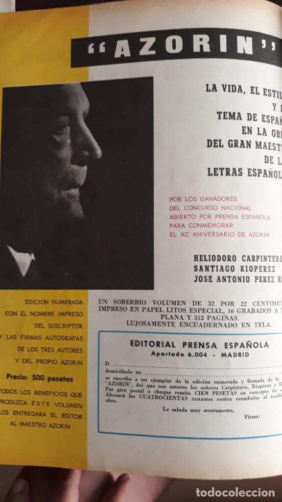 Coleccionismo de Revistas y Peri&oacute;dicos: 1964 ANUNCIO AZORIN