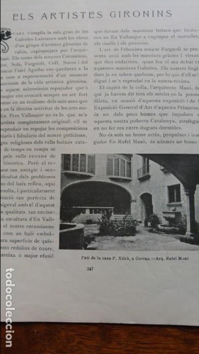 Colecionismo de Revistas e Jornais: RAFEL MASSO VALENTI ARQUITECTE ELS ARTISTES GIRONINS REVISTA D'ART ANY 1918