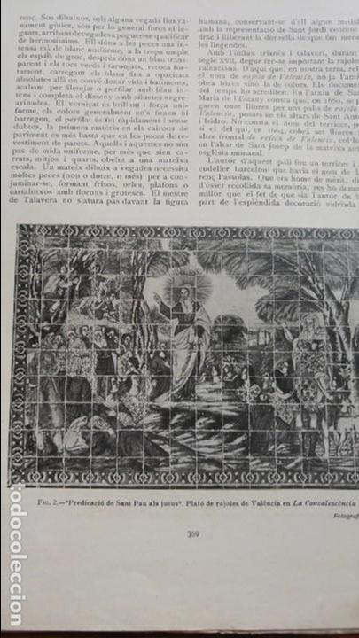 Sammeln von Zeitschriften und Zeitungen: RAJOLES VALENCIANES CASA CONVALESCENCIA HOSPITAL DE LA SANTA CREU I SANT PAU PLAFO REVISTA ART 1918