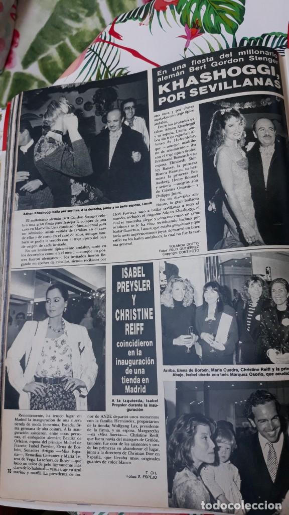 Coleccionismo de Revistas y Peri&oacute;dicos: KHASHOGGI ISABEL PREYSLER CHRISTINE REIFF