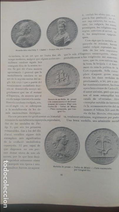 Coleccionismo de revistas y peri&oacute;dicos: MEDALLISTERIA MEDALLAS MEDALLA REVISTA D'ART EN CATALA ANY 1919