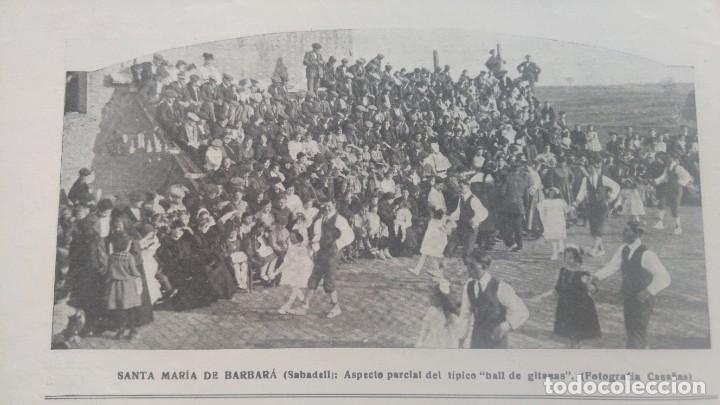 Collezionismo di Riviste e Giornali: SANTA MARIA DE BARBARA BARBERA DEL VALLES SABADELL BALL DE GITANAS HOJA A&Ntilde;O 1912
