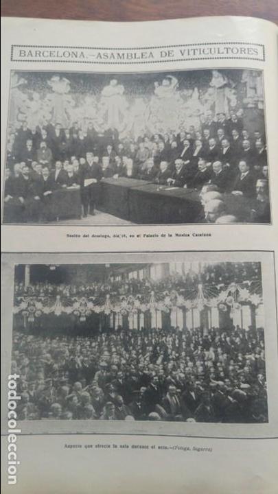 Collezionismo di Riviste e Giornali: BARCELONA ASAMBLEA DE VITICULTORES UNION DE VITICULTORES DE CATALUNYA 2 HOJAS A&Ntilde;O 1912