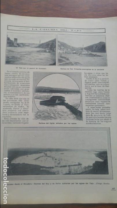 Collezionismo di Riviste e Giornali: LA CRECIDA DEL TAJO MOLINOS DE SAN SEBASTIAN EGIDO HUERTAS DEL REY Y DE SAFON HOJA A&Ntilde;O 1912