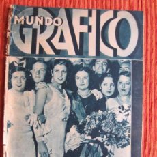 Coleccionismo de Revistas y Periódicos: 1933-MUNDO GRÁFICO.MISS CHISPERA CHAMBERI.CARROZAS VALENCIA.SITGES.ASESINATO CASTILBLANCO.CINEMA. Lote 131566026