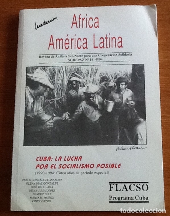 Coleccionismo de revistas y peri&oacute;dicos: Cuadernos &Aacute;frica Am&eacute;rica Latina. N&uacute;mero 16/ 1994. Sodepaz. Cuba: la lucha por el socialismo posible