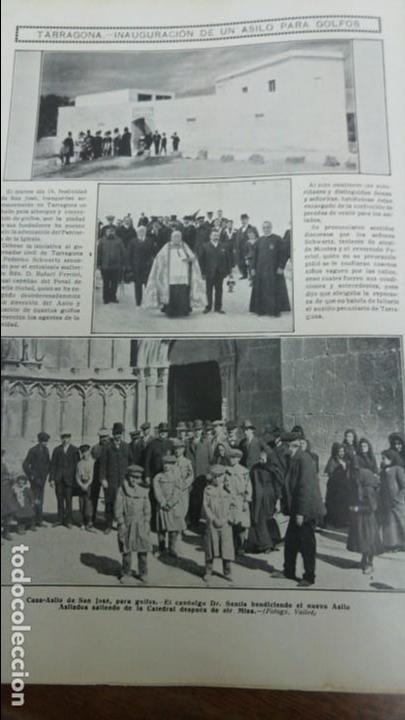 Coleccionismo de Revistas y Peri&oacute;dicos: TARRAGONA ASILO PARA GOLFOS CONVENTO DE SAN PLACIDO LA VIRGEN DE LA PALOMA MADRIDLAS FALLAS 1912
