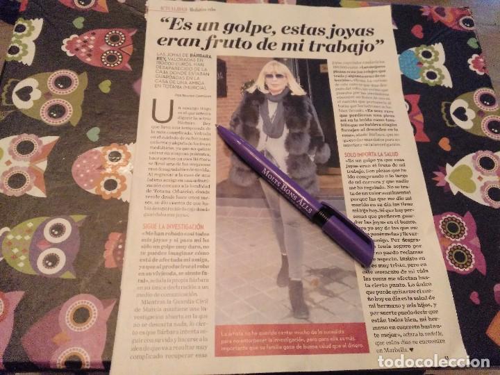 Coleccionismo de revistas y peri&oacute;dicos: ANTIGUO RECORTE REVISTA JOYAS DE BARBARA REY VALORADAS EN 180.000 EUROS ROBADAS