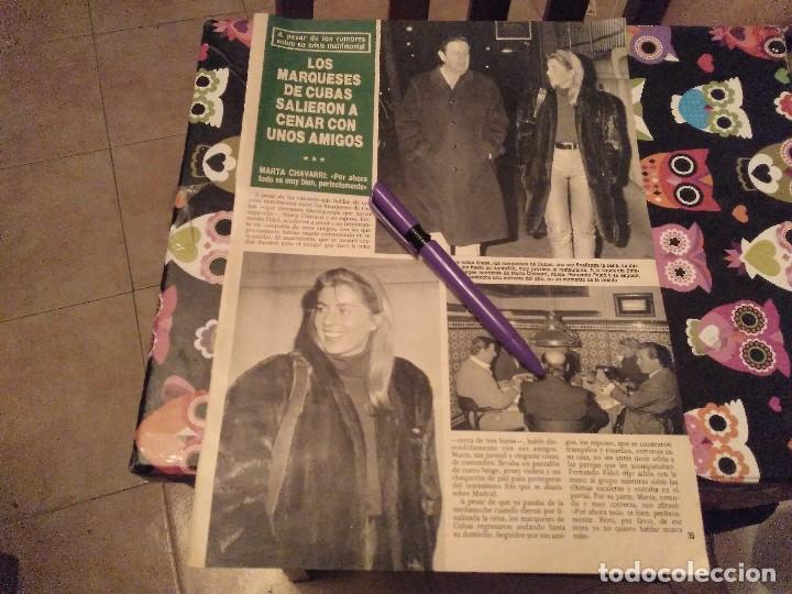Coleccionismo de Revistas y Peri&oacute;dicos: ANTIGUO DOBLE ANUNCIO REVISTA 1989 LOS MARQUESES DE CUBAS TRASERA ISABEL PREYSLER CHABELI JULIO JOSE