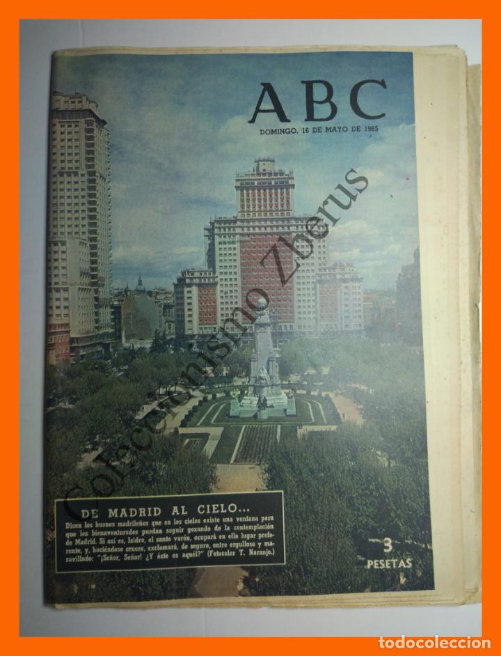Coleccionismo de Revistas y Peri&oacute;dicos: ABC Domingo 16 Mayo 1965 - de Madrid al Cielo; Severo Ochoa; Perdiz en Quintos de Mora (Toledo)