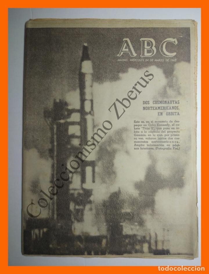Coleccionismo de Revistas y Peri&oacute;dicos: ABC 24 Marzo 1965 - Titan II en orbita; Teatro La Zarzuela: Rafael de Cordova