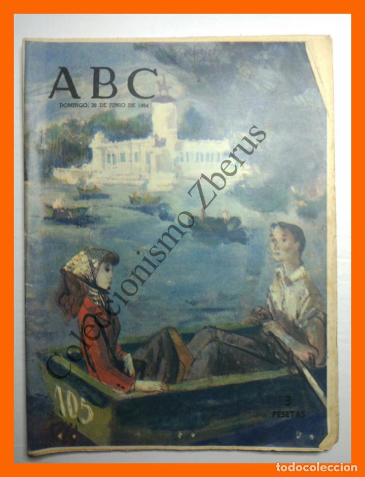 Coleccionismo de Revistas y Peri&oacute;dicos: ABC 28 Junio 1964 - Jose Maria Rodero; Pamela Moore; Pablo VI; Baalbek