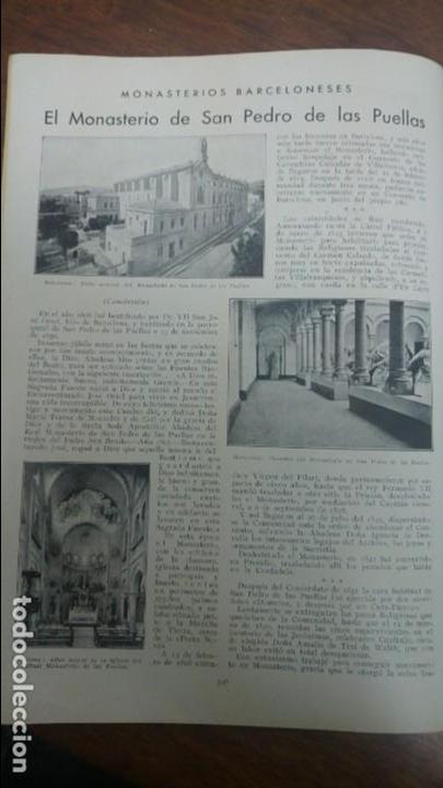 Collezionismo di Riviste e Giornali: MONASTERIO SAN PEDRO DE LAS PUELLAS BELLOCH ROMERIA BASCA FINAL COPA ESPA&Ntilde;A 1936 MADRID-BARCELONA
