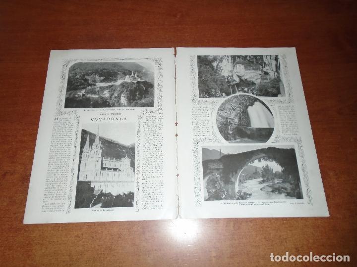 Coleccionismo de Revistas y Peri&oacute;dicos: RETAL PRENSA 1911 ESPA&Ntilde; PINTORESCA: COVADONGA - DIBUJO DE LEGUA