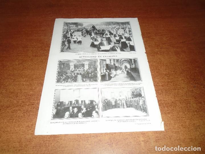 Collectionnisme de Revues et Journaux: RETAL PRENSA 1911 BARCELONA. HOSPITAL DE SANTA CRUZ. ASOC. DE BANQUEROS. CENTRO FORASTEROS. RETRATOS