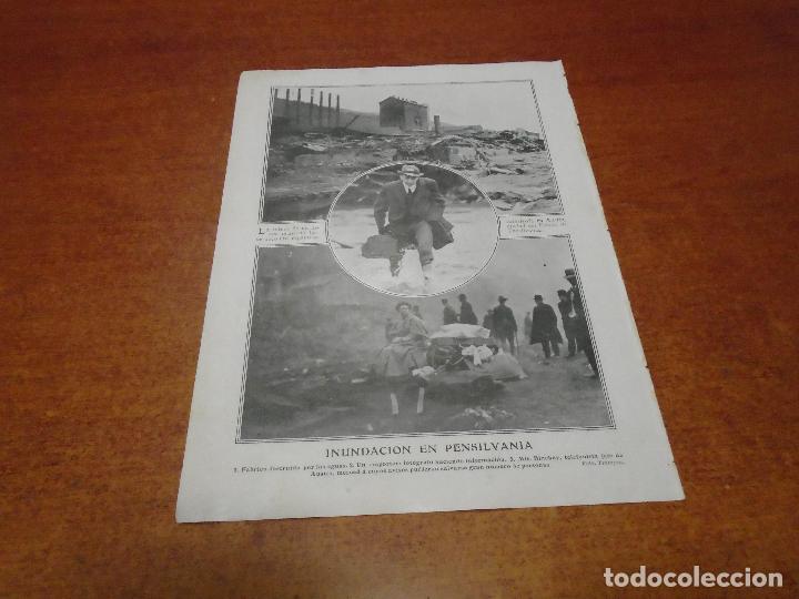 Collectionnisme de Revues et Journaux: RETAL PRENSA 1911 INUNDACI&Oacute;N EN PENSILVANIA. FIESTA EN PAR&Iacute;S DEL CONSERVATORIO DE MADRID